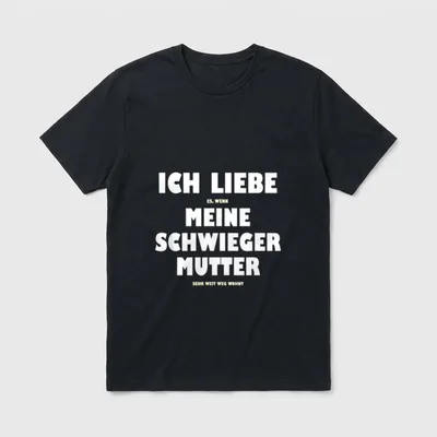 Witziges Ich Liebe Meine T-Shirt – Klassisches T-Shirt in Schwarz
