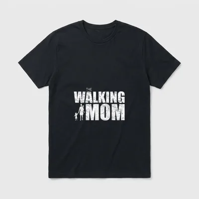 The Walking Mom Mutter T-Shirt – Klassisches T-Shirt in Schwarz