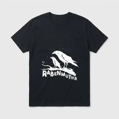 Rabenmutter Lustiger Spruch Mutter T-Shirt – Klassisches T-Shirt in Schwarz