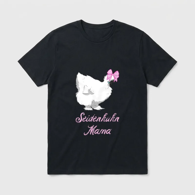 Seidenhuhn Mama witziges Huhn T-Shirt – Klassisches T-Shirt in Schwarz