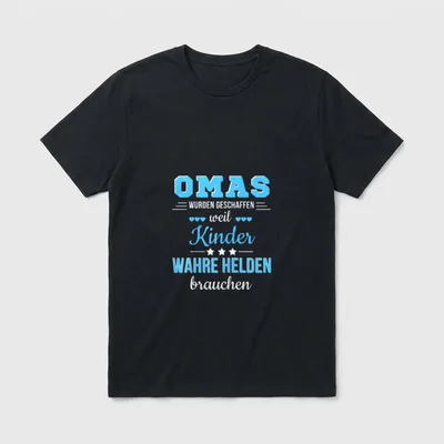Omas weil Enkel Wahre T-Shirt – Klassisches T-Shirt in Schwarz