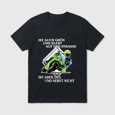 Motorrad T-Shirt Herren – Klassisches T-Shirt in Schwarz