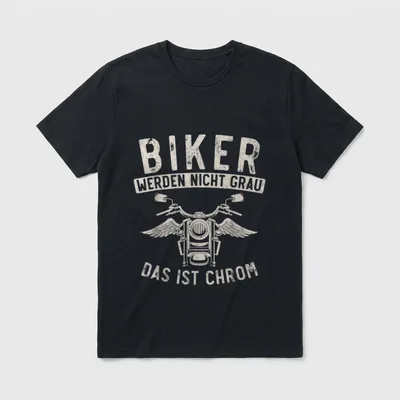 Biker Werden Nicht grau T-Shirt – Klassisches T-Shirt in Schwarz