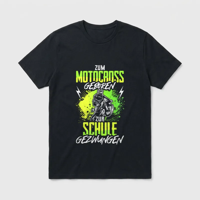 Motorcross Dirt Bike Spruch T-Shirt – Klassisches T-Shirt in Schwarz