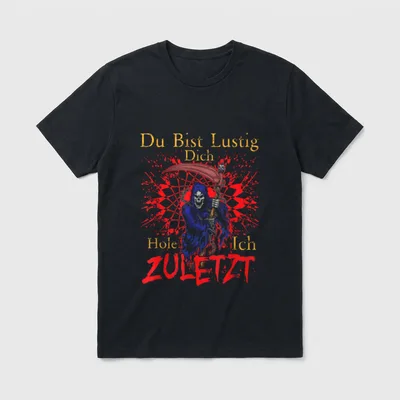 Du Bist Lustig Dich Motorrad & Auto T-Shirt – Klassisches T-Shirt in Schwarz
