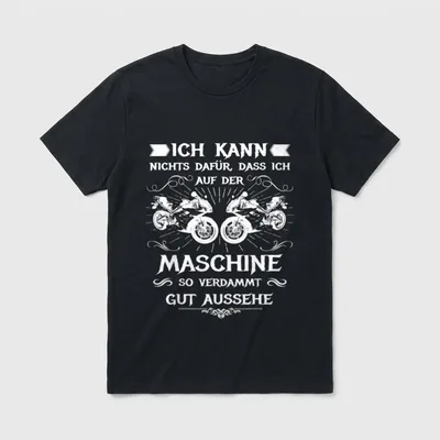 Bikerin Motorrad Sprüche T-Shirt – Klassisches T-Shirt in Schwarz
