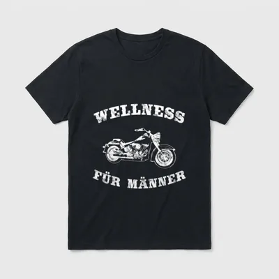 Motorrad Sprüche Motorradfahrer Design T-Shirt – Klassisches T-Shirt in Schwarz
