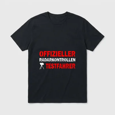 Lustiges Autofahrer Geblitzt worden T-Shirt – Klassisches T-Shirt in Schwarz
