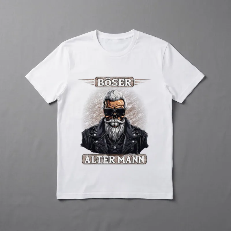 Böser alter Mann Motorrad Biker Sarkasmus T-Shirt – Klassisches T-Shirt in Schwarz