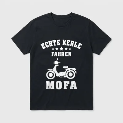 Mofa Moped Motorrad lustiger Spruch T-Shirt – Klassisches T-Shirt in Schwarz