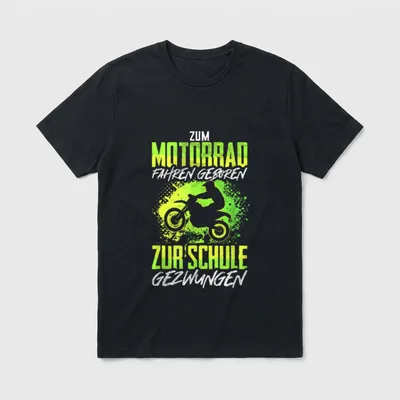 Motorcross Dirt Bike Spruch Enduro T-Shirt – Klassisches T-Shirt in Schwarz