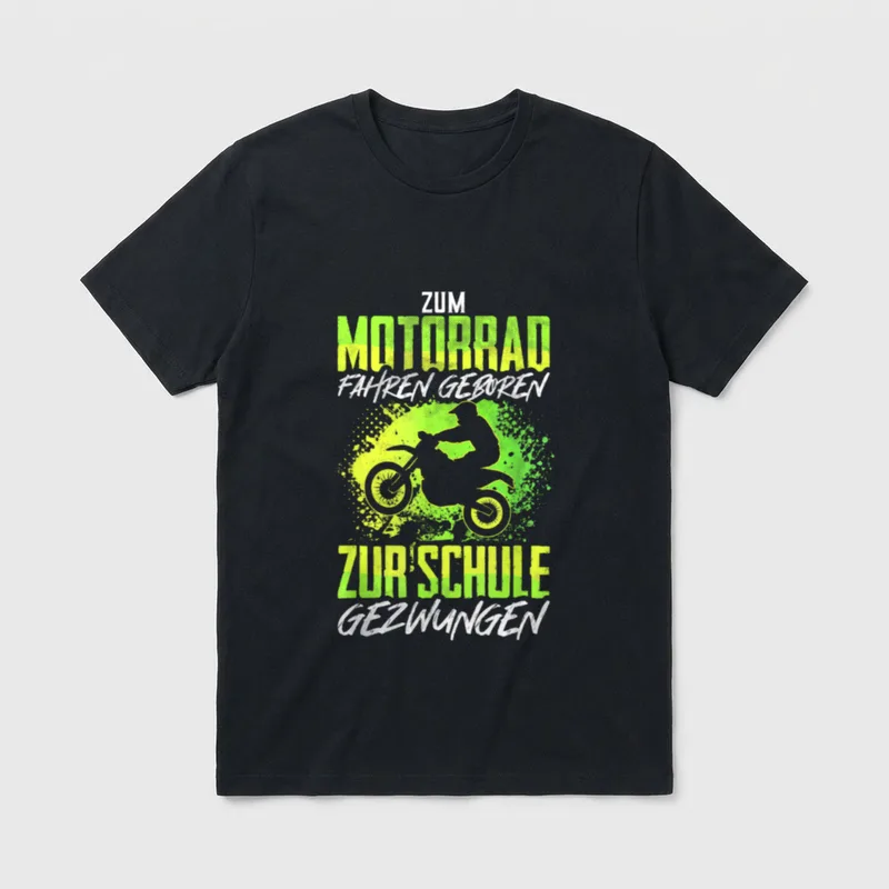 Motorcross Dirt Bike Spruch Enduro T-Shirt – Klassisches T-Shirt in Schwarz