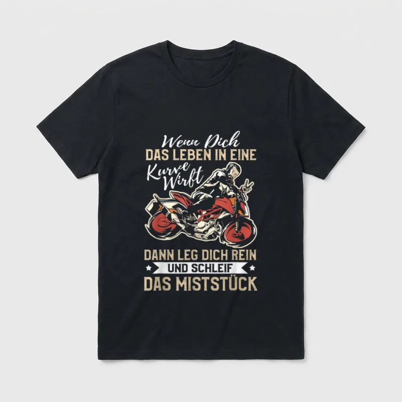 Lustige Motorrad Wenn dich Motorrad & Auto T-Shirt – Klassisches T-Shirt in Schwarz