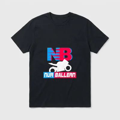 Nur Ballern Lustiger Motorradfahrer T-Shirt – Klassisches T-Shirt in Schwarz