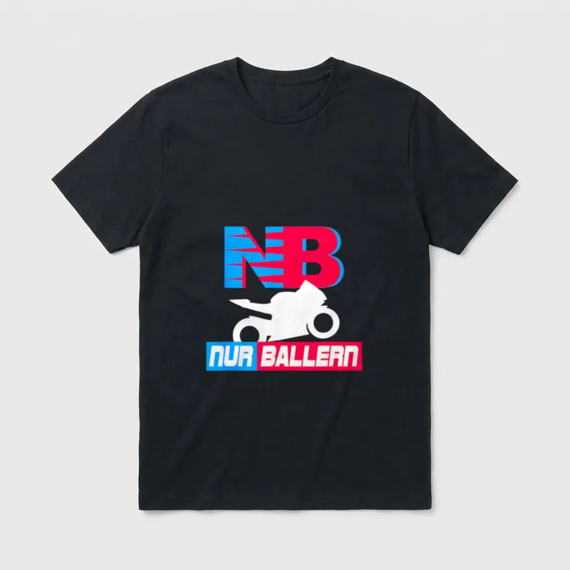 Nur Ballern Lustiger Motorradfahrer T-Shirt – Klassisches T-Shirt in Schwarz