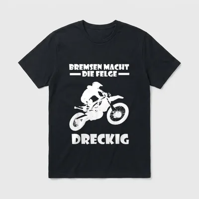 Enduro Motorrad Crossmaschine Spruch T-Shirt – Klassisches T-Shirt in Schwarz