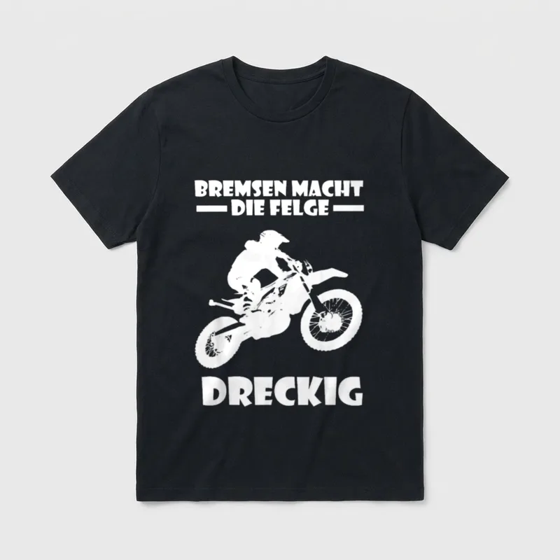 Enduro Motorrad Crossmaschine Spruch T-Shirt – Klassisches T-Shirt in Schwarz
