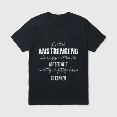 Beste Autofahrer der Welt T-Shirt – Klassisches T-Shirt in Schwarz