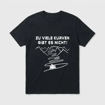 Zu viele Kurven gibt T-Shirt – Klassisches T-Shirt in Schwarz