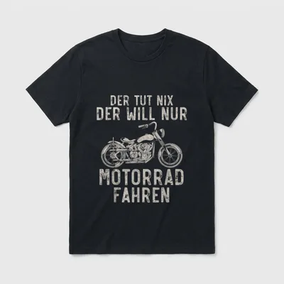 Der tut nix Motorrad & Auto T-Shirt – Klassisches T-Shirt in Schwarz