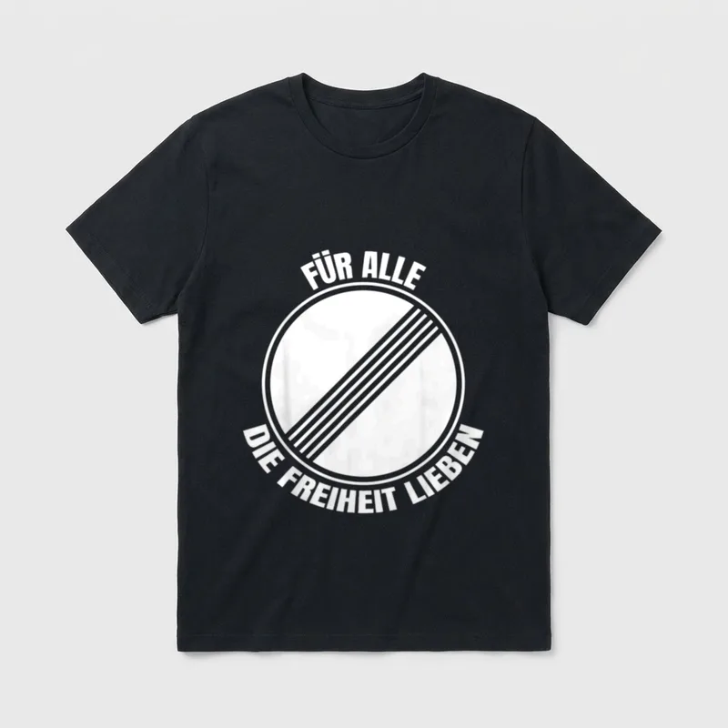 Tempolimit Freie Fahrt Autobahn T-Shirt – Klassisches T-Shirt in Schwarz