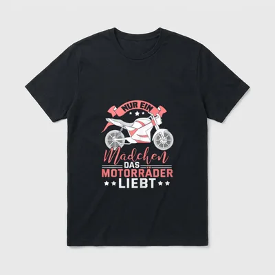 Motorradfahrerin Bikerin Frauen Lustiger Spruch T-Shirt – Klassisches T-Shirt in Schwarz