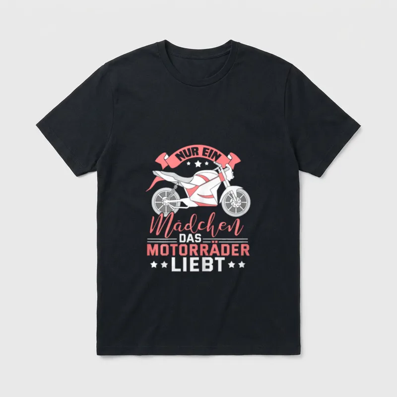 Motorradfahrerin Bikerin Frauen Lustiger Spruch T-Shirt – Klassisches T-Shirt in Schwarz