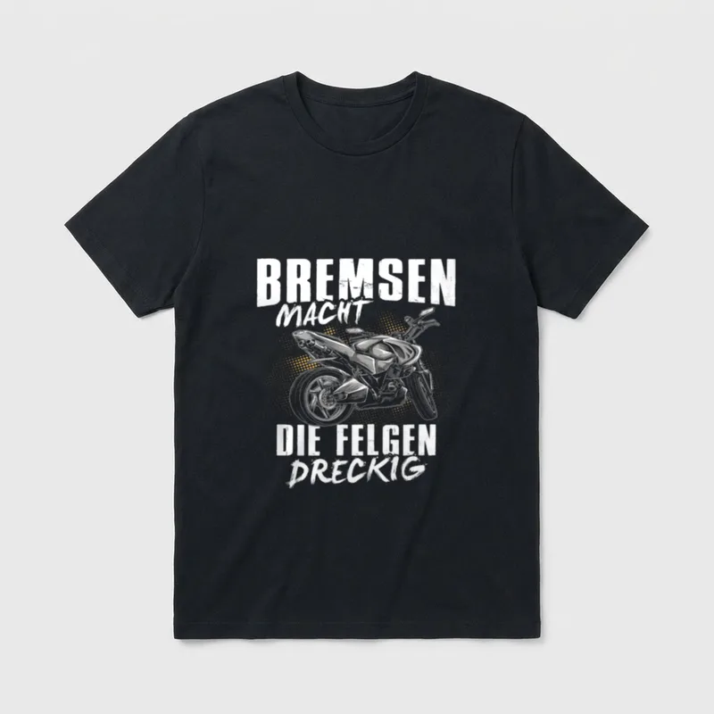 Motorrad Superbike Rennmaschine Spruch T-Shirt – Klassisches T-Shirt in Schwarz