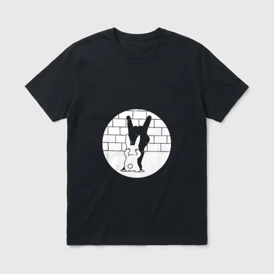 Lustiger Osterhase Heavy Metal T-Shirt – Klassisches T-Shirt in Schwarz