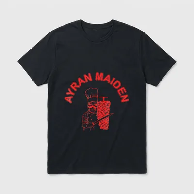 Ayran Maiden Döner Band T-Shirt – Klassisches T-Shirt in Schwarz