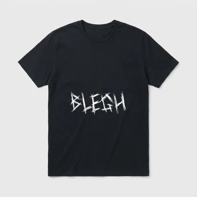 Blegh Lustiges Metalcore Vocalist T-Shirt – Klassisches T-Shirt in Schwarz