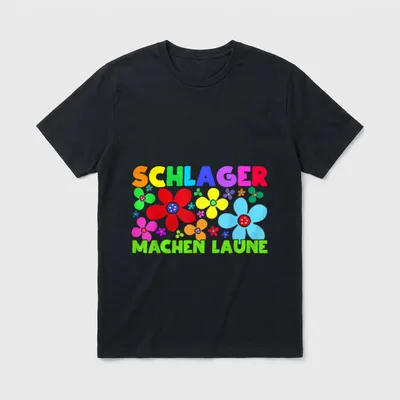 Schlager Schlagermusik Spruch Musik T-Shirt – Klassisches T-Shirt in Schwarz