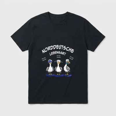 Fusselviecher Norddeutsche Lebensart. lustige T-Shirt – Klassisches T-Shirt in Schwarz