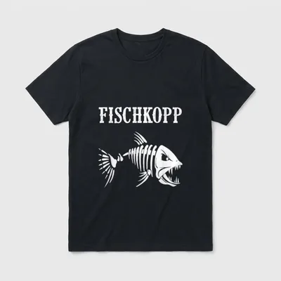 Norddeutsch Fischkopp Witz Norddeutschland T-Shirt – Klassisches T-Shirt in Schwarz