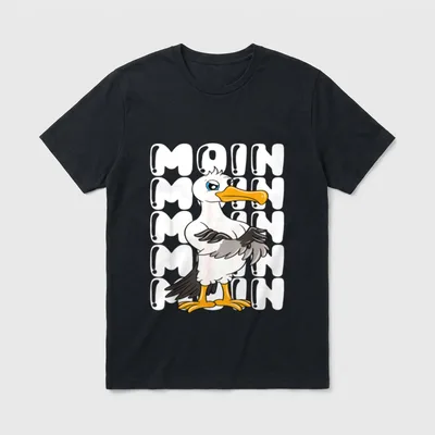 Norddeutscher Humor Möwe Norddeutsch T-Shirt – Klassisches T-Shirt in Schwarz