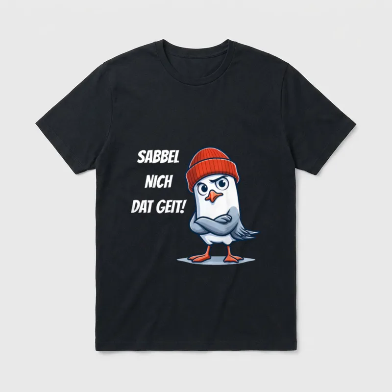 Ostfriesland Spruch T-Shirt – Klassisches T-Shirt in Schwarz