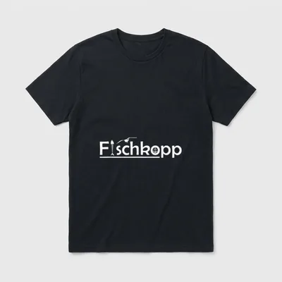 Fischkopp Möwe Fischkopp Plattdeutsch T-Shirt – Klassisches T-Shirt in Schwarz