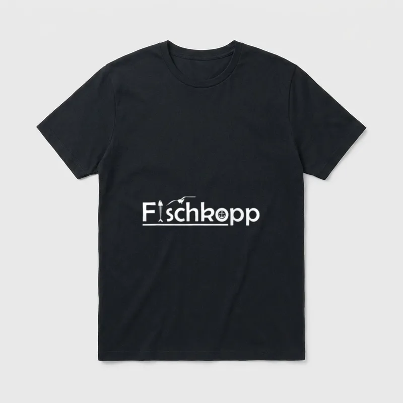 Fischkopp Möwe Fischkopp Plattdeutsch T-Shirt – Klassisches T-Shirt in Schwarz