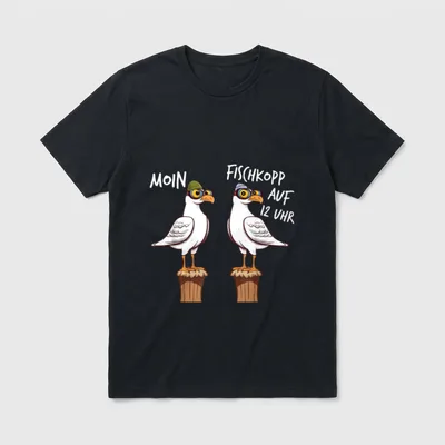 Norddeutsche Geschenke Ostsee Inselleben T-Shirt – Klassisches T-Shirt in Schwarz