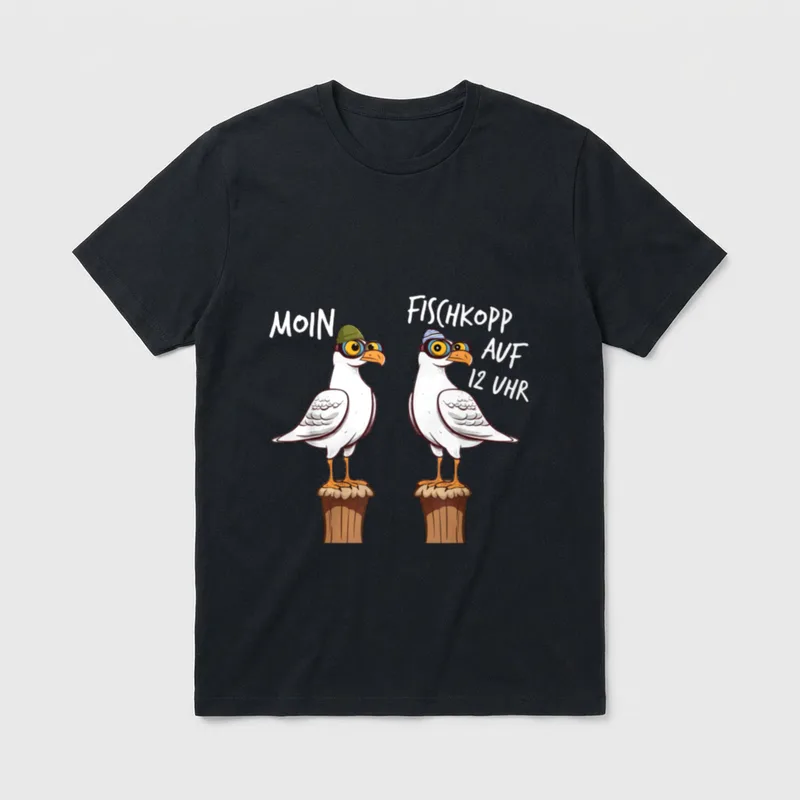 Norddeutsche Geschenke Ostsee Inselleben T-Shirt – Klassisches T-Shirt in Schwarz