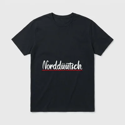Lustiges Plattdeutsch Norddüütsch T-Shirt – Klassisches T-Shirt in Schwarz