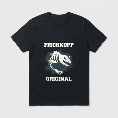 Fischkopp Original Spruch Norddeutschland T-Shirt – Klassisches T-Shirt in Schwarz