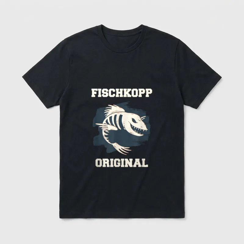 Fischkopp Original Spruch Norddeutschland T-Shirt – Klassisches T-Shirt in Schwarz