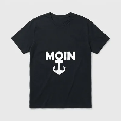 MOIN norddeutsch Plattdeutsch Norddeutschland T-Shirt – Klassisches T-Shirt in Schwarz