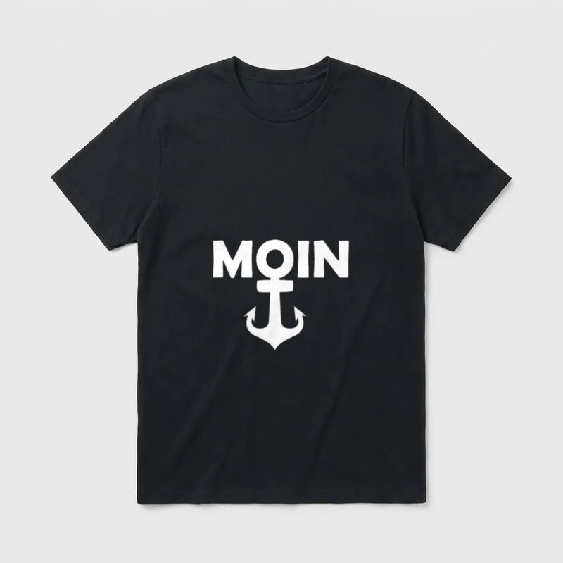 MOIN norddeutsch Plattdeutsch Norddeutschland T-Shirt – Klassisches T-Shirt in Schwarz