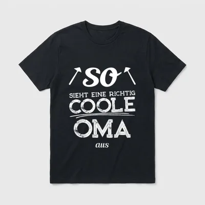So sieht eine richtig coole T-Shirt – Klassisches T-Shirt in Schwarz