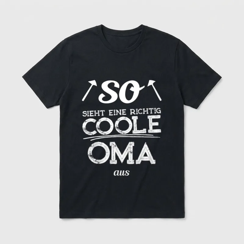 So sieht eine richtig coole T-Shirt – Klassisches T-Shirt in Schwarz