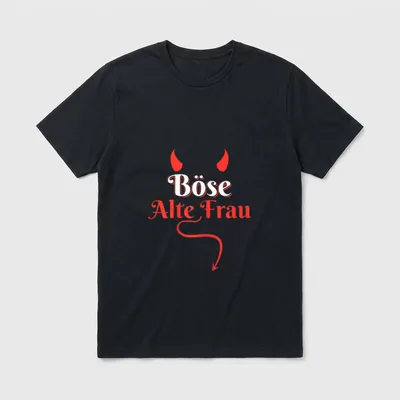 Oma Großmutter Rentnerin Sarkasmus Gothic T-Shirt – Klassisches T-Shirt in Schwarz