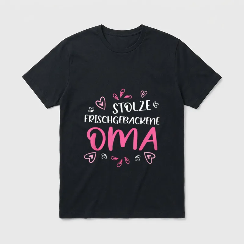 stolze frischgebackene Oma Omi T-Shirt – Klassisches T-Shirt in Schwarz