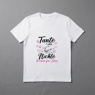 Tante und Nichte beste T-Shirt – Klassisches T-Shirt in Schwarz